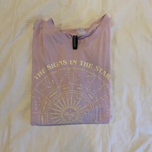 lavender signs in the stars shirt